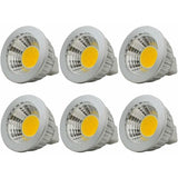 Darrahopens Home & Garden > Lighting > Light Bulbs 6 Units, Mr16/Gu5.3 Cob LED Bulb, 3W / 210Lm, Dc 12V, Warm White 2700K, Equivalent To 20W Halogen Bulb, Ø50X52, 90°