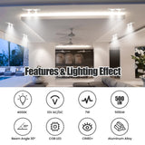 Darrahopens Home & Garden > Lighting > Light Bulbs AR70 LED Light Bulb BA15D B15 Base, AC/DC12V Input, 7W 500lm for Home Household Commercial Lighting, 50W Halogen Lamp Replacement(Natural White,4 Pack)