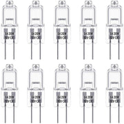 Darrahopens Home & Garden > Lighting > Light Bulbs G4 Halogen Bulbs, 12V 20W Halogen Pin Base Lamp, Warm White 3000K, 350Lm, Dimmable, G4 Low Voltage Halogen Lamp, Clear