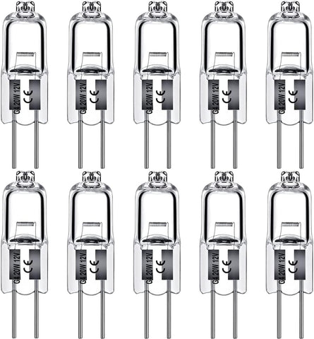 Darrahopens Home & Garden > Lighting > Light Bulbs G4 Halogen Lamps 10W 12V Warm White 10-Pack