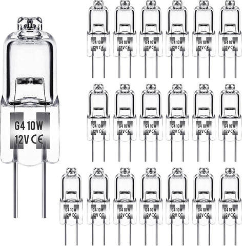 Darrahopens Home & Garden > Lighting > Light Bulbs G4 Halogen Lamps 10W 12V Warm White 20-pack Compatible Lighting Fixtures