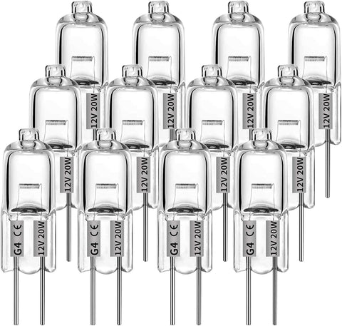 Darrahopens Home & Garden > Lighting > Light Bulbs G4 Halogen Lamps 12V 10W Warm White (12 pcs)