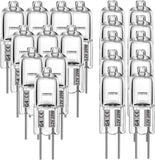 Darrahopens Home & Garden > Lighting > Light Bulbs G4 Halogen Lamps 20W 12V 20 Pack Warm White Bulbs