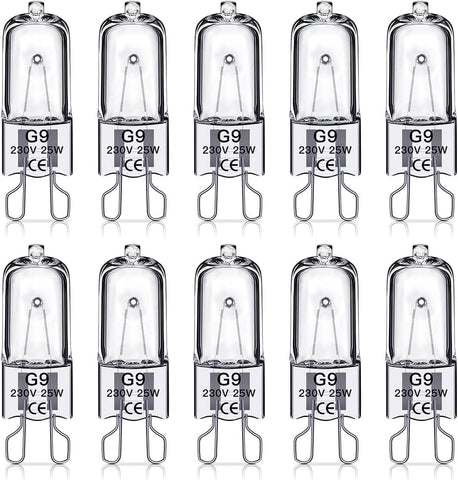 Darrahopens Home & Garden > Lighting > Light Bulbs G9 Halogen Bulbs 25W 230V 10-Pack