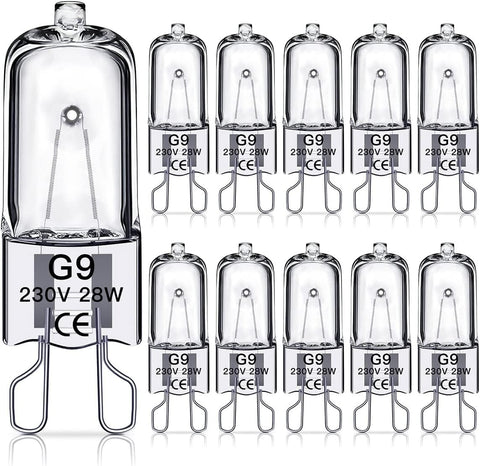 Darrahopens Home & Garden > Lighting > Light Bulbs G9 Halogen Bulbs 28W 230V 10-Pack