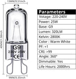 Darrahopens Home & Garden > Lighting > Light Bulbs G9 Halogen Bulbs 28W 230V 10-Pack