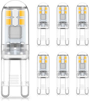 Darrahopens Home & Garden > Lighting > Light Bulbs G9 LED bulbs 1.5W equivalent to 20W halogen natural white light 4000K, AC 220-240V, non-dimmable, mini bulb, flicker-free, 6-pack_MGF