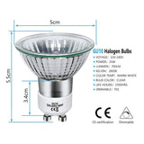Darrahopens Home & Garden > Lighting > Light Bulbs GU10 Halogen Bulbs 8-Pack 35W 220V Warm White 2800K