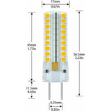 Darrahopens Home & Garden > Lighting > Light Bulbs GY6.35 LED Bulb 12V 7W 3000K Warm White 360 Beam Angle for Cabinet Lighting Non-Dimmable 2 Pack