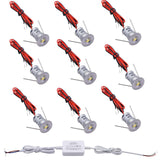Darrahopens Home & Garden > Lighting > Light Bulbs Mini LED Downlights for Ceiling 9 Pack,Cold White 6000K LED Recessed Ceiling Lights Spot Lights for Living Room Bedroom Kitchen Garden [Energy Class E]
