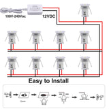 Darrahopens Home & Garden > Lighting > Light Bulbs Mini LED Downlights for Ceiling 9 Pack,Cold White 6000K LED Recessed Ceiling Lights Spot Lights for Living Room Bedroom Kitchen Garden [Energy Class E]