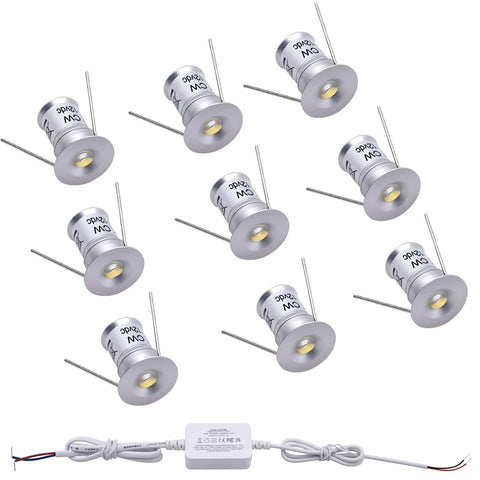 Darrahopens Home & Garden > Lighting > Light Bulbs Mini LED Downlights for Ceiling 9 Pack,Cold White 6000K LED Recessed Ceiling Lights Spot Lights for Living Room Bedroom Kitchen Garden [Energy Class E]