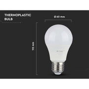 Darrahopens Home & Garden > Lighting > Light Bulbs Pack Of 10 Pack Of 10 E27 9W A60 LED Bulbs - Warm White Light 4200K - 806 Lumen