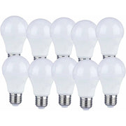 Darrahopens Home & Garden > Lighting > Light Bulbs Pack Of 10 Pack Of 10 E27 9W A60 LED Bulbs - Warm White Light 4200K - 806 Lumen