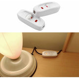 Darrahopens Home & Garden > Lighting > Lighting Accessories 2 pcs Ac 250V 10A Inline On/Off ROcker Switch Desk Lamp Cable Switch With LED Indicator White