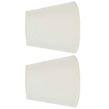 Darrahopens Home & Garden > Lighting > Lighting Accessories 2PCS Fabric Lampshade European Style Clip On Lamp Shade for E14 Screw Chandelier Wall LampPT07 White In Australia - Darrahopens
