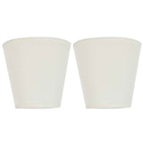 Darrahopens Home & Garden > Lighting > Lighting Accessories 2PCS Fabric Lampshade European Style Clip On Lamp Shade for E14 Screw Chandelier Wall LampPT07 White In Australia - Darrahopens