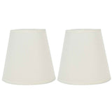 Darrahopens Home & Garden > Lighting > Lighting Accessories 2PCS Fabric Lampshade European Style Clip On Lamp Shade for E14 Screw Chandelier Wall LampPT07 White In Australia - Darrahopens