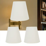 Darrahopens Home & Garden > Lighting > Lighting Accessories 2PCS Fabric Lampshade European Style Clip On Lamp Shade for E14 Screw Chandelier Wall LampPT07 White In Australia - Darrahopens