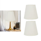 Darrahopens Home & Garden > Lighting > Lighting Accessories 2PCS Fabric Lampshade European Style Clip On Lamp Shade for E14 Screw Chandelier Wall LampPT07 White In Australia - Darrahopens