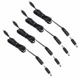 Darrahopens Home & Garden > Lighting > Lighting Accessories 3.5X1.35 DC Connector for AIBOO Single White Kitchen Light Bar, 22AWG,Black Extension Cords,5ft.(3.5 X 1.35 mm Black Cords,4 Packs)