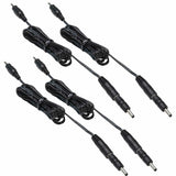Darrahopens Home & Garden > Lighting > Lighting Accessories 3.5X1.35 DC Connector for AIBOO Single White Kitchen Light Bar, 22AWG,Black Extension Cords,5ft.(3.5 X 1.35 mm Black Cords,4 Packs)