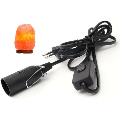 Darrahopens Home & Garden > Lighting > Lighting Accessories Câble Avec Interrupteur Pour Lampe À Sel - 1,8 M - Douille Pour Lampe De Sel