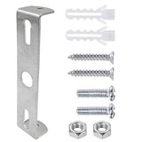 Darrahopens Home & Garden > Lighting > Lighting Accessories Ceiling Plate Light Bracket 4 Pcs 110mm Silver Iron with Screws Compatible with Ceiling Mount Hanging Lamp Holder Wall Mounted