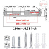Darrahopens Home & Garden > Lighting > Lighting Accessories Ceiling Plate Light Bracket 4 Pcs 110mm Silver Iron with Screws Compatible with Ceiling Mount Hanging Lamp Holder Wall Mounted