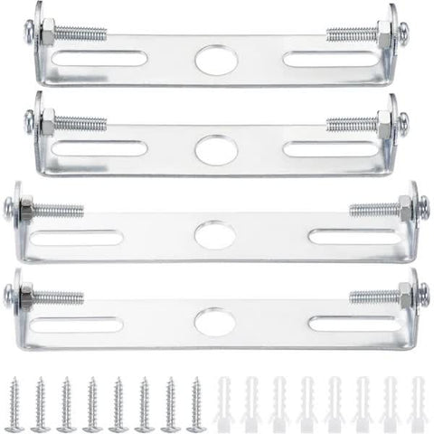 Darrahopens Home & Garden > Lighting > Lighting Accessories Ceiling Plate Light Bracket 4 Pcs 110mm Silver Iron with Screws Compatible with Ceiling Mount Hanging Lamp Holder Wall Mounted