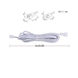 Darrahopens Home & Garden > Lighting > Lighting Accessories Extension Cables 9.84FT LED Under Cabinet Puck Lighting, 2-Pin Male and Female Cable Connector Extension Cords for Led Puck Lights with White Cords (6 Pack) 2-PIN ONLY