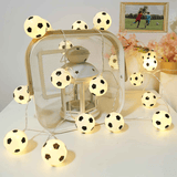 Darrahopens Home & Garden > Lighting > Lighting Accessories Football Shaped LED String Light, Warm Yellow Soft Glow, Cozy Decoration for Bedroom and Party. USB Powered, 3 Meters with 20Lights.