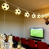 Darrahopens Home & Garden > Lighting > Lighting Accessories Football Shaped LED String Light, Warm Yellow Soft Glow, Cozy Decoration for Bedroom and Party. USB Powered, 3 Meters with 20Lights.