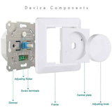 Darrahopens Home & Garden > Lighting > Lighting Accessories Light LED Dimmer Switch,220-240V 5-200W Smart Button Switches And Dimmers Light LED Dimmer Switch