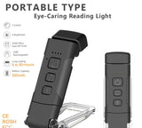 Darrahopens Home & Garden > Lighting > Lighting Accessories Portable Clip-On LED Reading Light - USB Rechargeable, 3 Color Modes & 5 Brightness Levels(black)