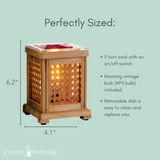 Darrahopens Home & Garden > Lighting > Lighting Accessories Wood & Cane Vintage Bulb Illumination Warmer - RRP $49.95 - Wholesale - OUT OF STOCK - PREORDERS OPEN - ARRIVING EARLY SEPTEMBER