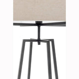 Darrahopens Home & Garden > Lighting Modern Dimmable Floor Lamp w/ Linen Shade Designer Lighting - Matte Black