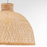 Darrahopens Home & Garden > Lighting Natural Hand Woven Bamboo Dome Pendant Lamp Hanging Light Rattan Style