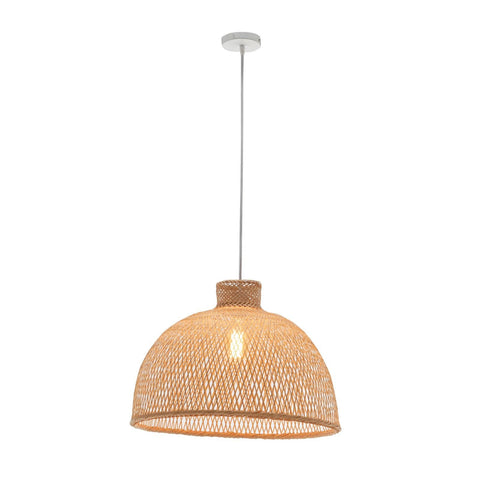 Darrahopens Home & Garden > Lighting Natural Hand Woven Bamboo Dome Pendant Lamp Hanging Light Rattan Style