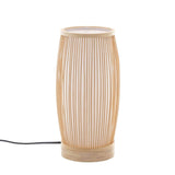 Darrahopens Home & Garden > Lighting Natural Woven Bamboo Cylinder Table Lamp Light Shade Boho Tropical Coastal