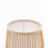 Darrahopens Home & Garden > Lighting Natural Woven Bamboo Cylinder Table Lamp Light Shade Boho Tropical Coastal