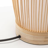 Darrahopens Home & Garden > Lighting Natural Woven Bamboo Cylinder Table Lamp Light Shade Boho Tropical Coastal