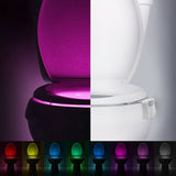 Darrahopens Home & Garden > Lighting > Night Lights & Ambient Lighting 2-Pack 8-Color LED Toilet Night Light - Universal Fit Smart Motion Activated Bathroom Bowl Light, Multi-Color Cycle & Fixed Mode