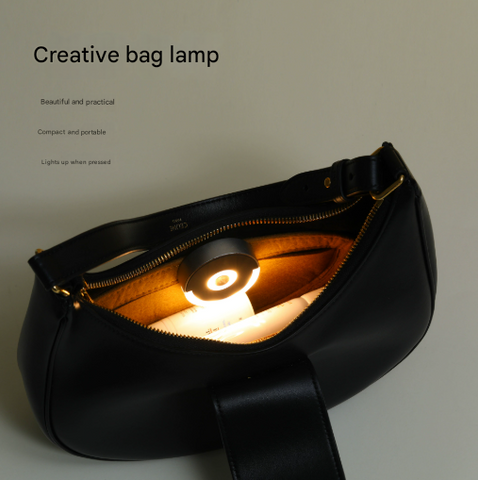 Darrahopens Home & Garden > Lighting > Night Lights & Ambient Lighting 2 Pack Mini LED Handbag Light Ultra-Thin 18mm Round Purse Light for Finding Keys in Dark Bags, Outdoor Cycling and Night