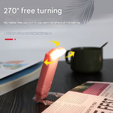 Darrahopens Home & Garden > Lighting > Night Lights & Ambient Lighting 2 Pcs Blue USB Rechargeable Clip-on LED Book Light - 3 Color Modes & Dimmable Brightness for Eye-Caring Reading