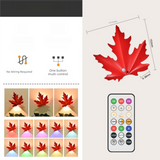 Darrahopens Home & Garden > Lighting > Night Lights & Ambient Lighting 2 Pcs Maple Leaf Smart LED Night Light – Battery-Powered Motion Sensor with Remote Control & Color Changing