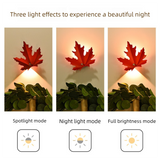 Darrahopens Home & Garden > Lighting > Night Lights & Ambient Lighting 2 Pcs Maple Leaf Smart Motion-Sensing LED Night Light – Magnetic & Self-Adhesive