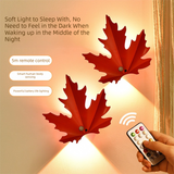 Darrahopens Home & Garden > Lighting > Night Lights & Ambient Lighting 2 Pcs Maple Leaf Smart Motion-Sensing LED Night Light – Magnetic & Self-Adhesive