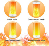Darrahopens Home & Garden > Lighting > Night Lights & Ambient Lighting 2 sets of Acsery LED flame lamps with remote control. USB rechargeable flame effect