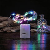 Darrahopens Home & Garden > Lighting > Night Lights & Ambient Lighting 24 Battery Operated Fairy Lights [3 Modes] 7ft 20 LED Mini Twinkle String Lights Waterproof Silver Wire Firefly Starry Sky Lights for Weddings, Mason Jars, Christmas Decorations, Warm White